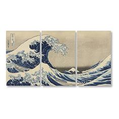 Quadro A Grande Onda de Kanagawa Arte Canvas de Katsushika Hokusai - Tela Canvas grande