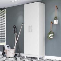 Armário Multiuso 2 Portas 4 Prateleiras New Iris Moval Branco