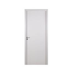 Kit Porta de Madeira Lisa 215x64cm com Batente de MDF Ultra 12cm Melamínico MGM Branco