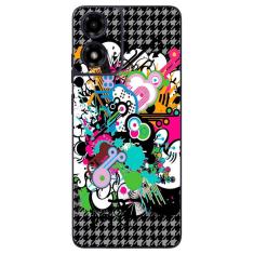 Capa Adesivo Skin022 Verso Para Motorola Moto G04