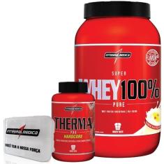 Kit - Super Whey 100% + Therma Pro HardCore + Porta Caps - Integralmédica-Unissex