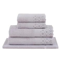 Buddemeyer Jogo de Toalhas Crystal Banho Lilás 5 peças