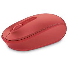 Microsoft 1850 Mouse sem Fio Móvel Usb, Vermelho, 10 x 5.8 cm