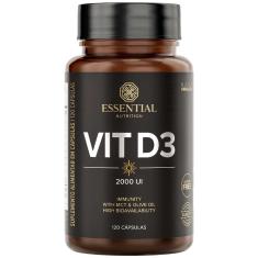 Vitamina vit D3 (120 cápsulas) essential nutrition