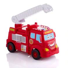 Caminhão De Bombeiros Brinquedo Infantil Pedagógico Com Sons E Luzes - Tateti