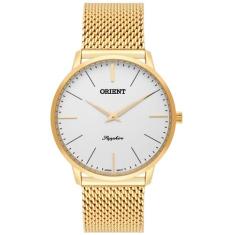 Relógio Masculino Orient Slim Mgsss005 S1Kx Safira Dourado