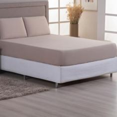 Jogo de Cama Casal Malha 100% Algodão c/ Elastico 04 Pçs - MALUCASIM E