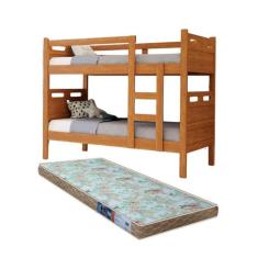 Beliche Com Colchão D23 88x188cm para quarto Solteiro MDF C/ estrado e