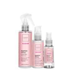 Kit Cadiveu Professional Quartzo Shine Fluído Balm e Óleo (3 produtos)