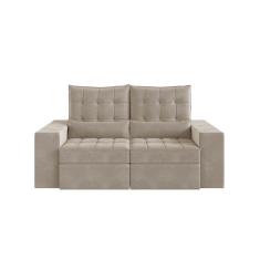 Sofá Retrátil E Reclinável 3 Lugares 190cm Embaúba Extra Cabecasa Madeiramadeira Bege Fosco