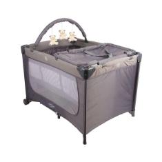 Berço Joly Trocador Desmontável Mobile Baby Style Cinza