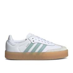 adidas Originals Samba OG Tênis feminino, Branco nuvem, azul maravilha / branco, 37