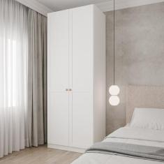 Guarda-roupa Modulado 2 Portas Americanas com Cabideiro e 2 Gavetas He