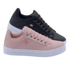 Kit 2 Pares Tênis Feminino Casual Sbelta Conforto-Feminino