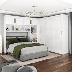 Guarda-roupa Casal Modulado 4 Portas Santiago 3 Portas 5 Gavetas - Car