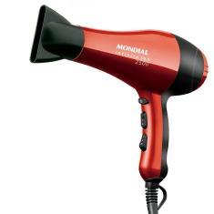 Secador de Cabelos Infinity 2500 SC-12 1900W Tecnologia Tourmaline 3 Temperaturas Vermelho Mondial 110V