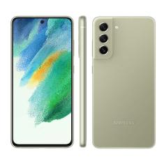 Smartphone Samsung Galaxy S21 FE 5G Verde 128GB, 6GB RAM, Tela Infinita de 6.4”, Câmera Traseira Tripla, Android 11 e Processador Octa-Core