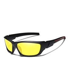 Óculos de Sol Masculino Esportivo Kingseven Proteção Polarizados UV400 Anti-Reflexo S768 (Amarelo)
