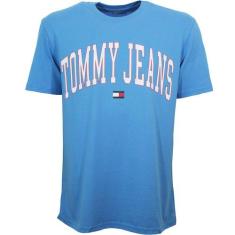 Camiseta Tommy Jeans Azul Masculina