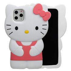 MONEHOYSY Capa de desenho animado para iPhone 12 de 6,1 polegadas (2020), capa traseira de gel protetora de silicone macio 3D Kawaii à prova de choque para crianças, mulheres, meninas e meninos
