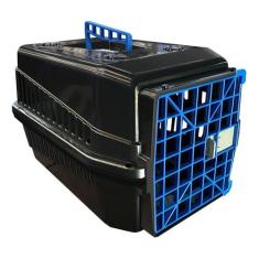 Caixa De Transporte N1 Cachorro Gato Pequeno Médio Porte Rb, Azul