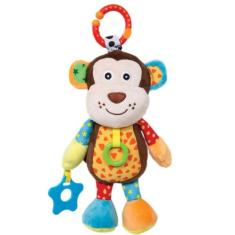 Pelúcia Treme-Treme Com Mordedor e Chocalho Atividades Móbile Bebê Inf