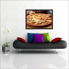 Quadro Decorativo Pizza Pizzaria Gourmet Restaurantes Decorações Com M