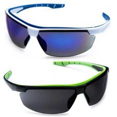 Kit 2 Óculos de Sol Bike Ciclismo Espelhado Neon Proteção Uv - STEELFL