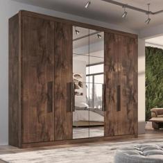 Guarda Roupa Casal Valencia 6 Portas 6 Gav C/ Esp - Quarta Divisão Móv