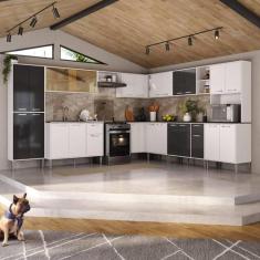 Armário de Cozinha Completa Modulada 11 Pçs Siena Multimóveis MP2241, 