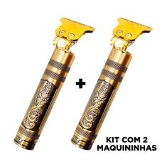 2 Maquininhas Barbeador Cabelos Clipper Eletrico Dragão Nfe