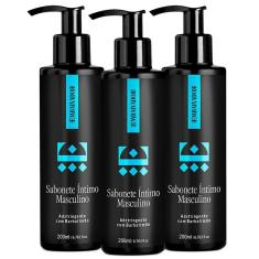 Kit 03 Sabonete Íntimo Masculino Embaixador 200Ml