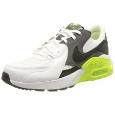 Nike Tênis feminino Air Max Excee, Branco preto ferro cinza Volt, us:5.5
