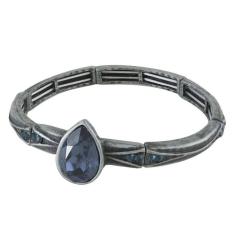 Pulseira Armazem Rr Bijoux Grafite Gota Azul Montana