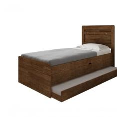 Cama Bau Com Auxiliar MDF-MDP Framar Larissa Malbec