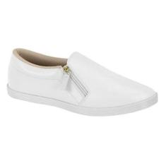 Tênis Slip On Beira Rio Zíper Feminino-Feminino