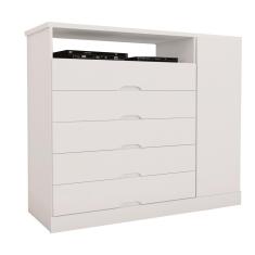 Cômoda Mademarcs Braga com 5 Gavetas e 1 Porta