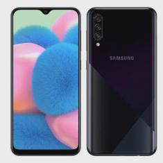 Smartphone Samsung Galaxy A30s 64GB Dual Chip Android 9.0 Tela 6.4 Octa-Core 4G Câmera Tripla 25MP + 5MP + 8MP - Preto