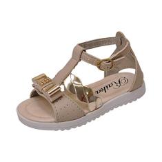 Sandália Papete Infantil Menina Laço Trança Marfim