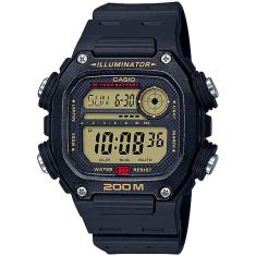 Relógio CASIO Illuminator masculino preto DW-291H-9AVDF