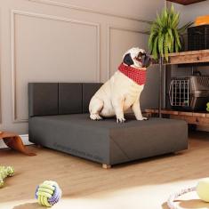 Cama Box Pet Dog Romeu Cachorro Porte Maior 80 Cor Cinza - Comprar Moveis em Casa