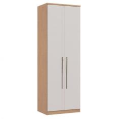 Módulo de Guarda Roupa 2 Portas 2 Gavetas com Cabideiro Elegance Móveis Castro Angelin/Blanc