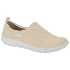 Tênis Esportivo Feminino Slip On Favo Branco Off Actvitta 4828.100-Feminino