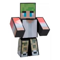 Boneco Minecraft Gamers Skin Tommy Streamers Algazarra, Boneco