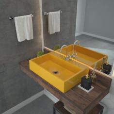 Kit Cuba RT55 com Torneira 1198 Metal e Válvula 1 Polegada e Sifão Pvc e Flexível Compace