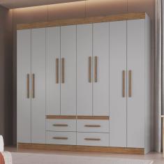 Guarda-roupa 8 Portas 4 Gavetas Las Vegas
