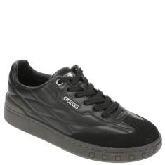 GUESS Tênis feminino Iquilt, Preto Multi, 36