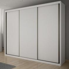 Guarda Roupa Casal 3 Portas 6 Gavetas Vegas Branco