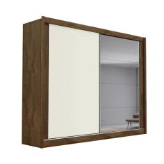 Guarda Roupa Creta 1 Porta Espelhada MDF - Móveis Europa