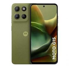 Smartphone Motorola Moto G15 256GB 4G 12GB 6,7" Câmera Dupla Selfie 8mp Verde Bivolt